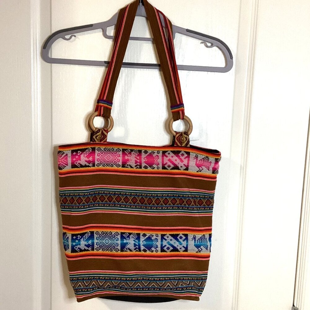 Peruvian Hippie Style Shoulder Bag Colorful Boho Bohemian Y2K
